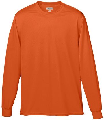 Augusta Adult Unisex 3.7 oz 100% Polyester Wicking Long-Sleeve T-Shirt